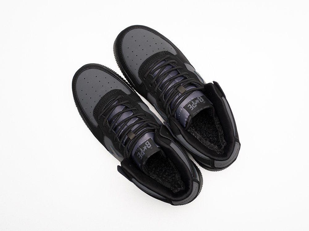 Bape Sta Force 1 High Winter серые кожа мужские (AR30575) - фото 3 Bape Sta Force 1 High Winter серые кожа мужские (AR30575) - фото 3