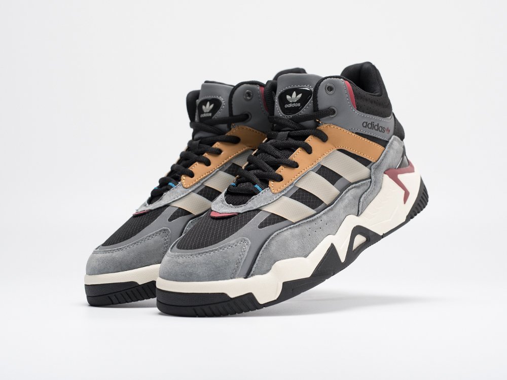 Adidas Niteball II High Winter серые замша мужские (AR30637) - фото 2 Adidas Niteball II High Winter серые замша мужские (AR30637) - фото 2