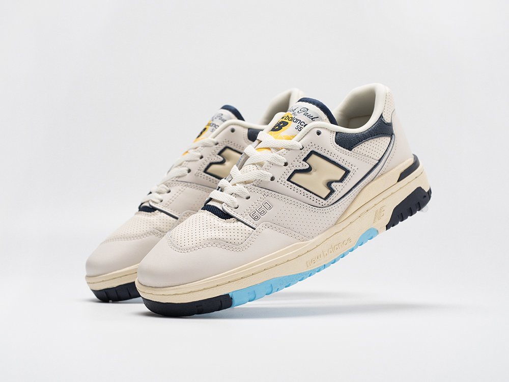 New Balance Rich Paul x 550 White Navy бежевые кожа мужские (AR30834) - фото 2 New Balance Rich Paul x 550 White Navy бежевые кожа мужские (AR30834) - фото 2