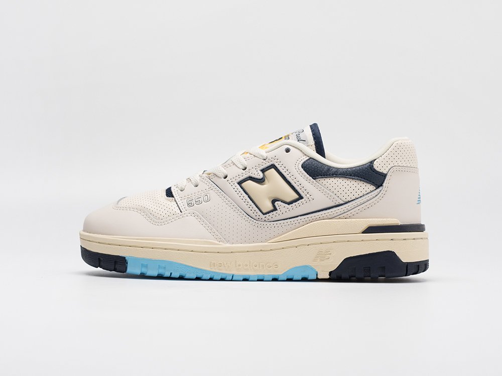 New Balance Rich Paul x 550 White Navy бежевые кожа мужские (AR30834) - фото 1 New Balance Rich Paul x 550 White Navy бежевые кожа мужские (AR30834) - фото 1