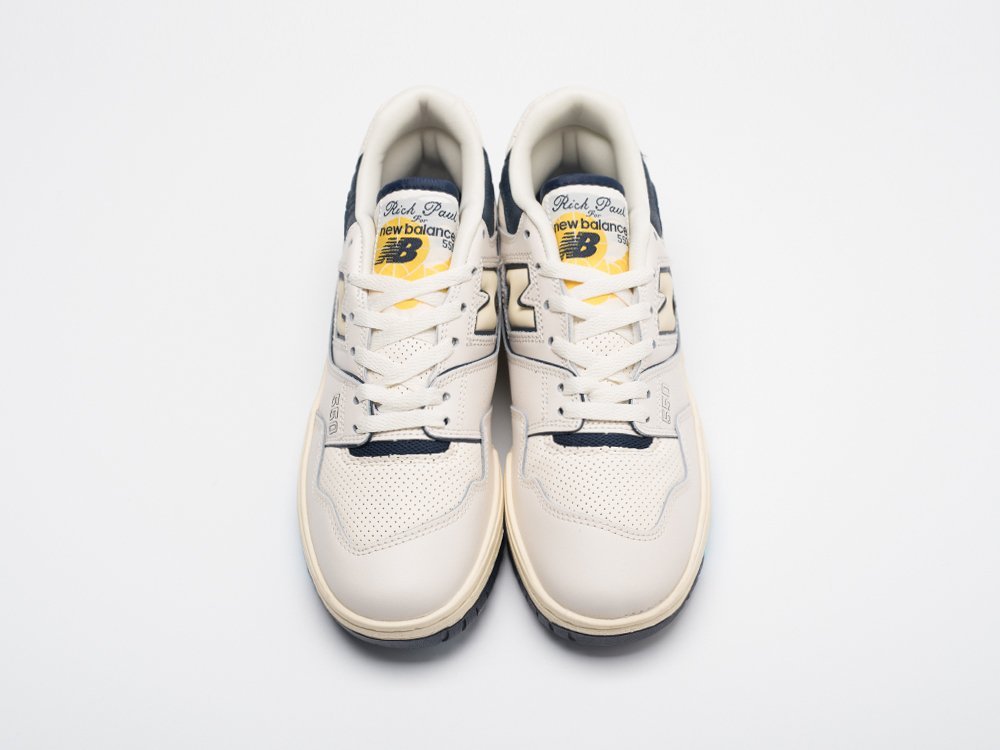 New Balance Rich Paul x 550 White Navy бежевые кожа мужские (AR30834) - фото 6 New Balance Rich Paul x 550 White Navy бежевые кожа мужские (AR30834) - фото 6