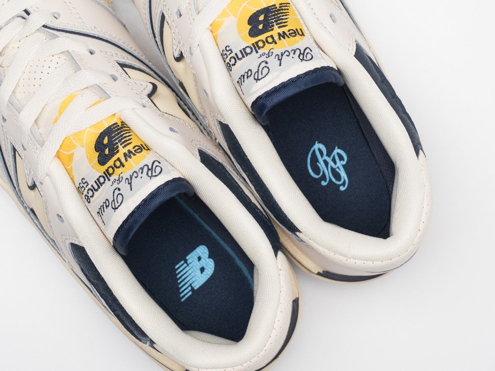 New Balance Rich Paul x 550 White Navy бежевые кожа мужские (AR30834) - фото 8 New Balance Rich Paul x 550 White Navy бежевые кожа мужские (AR30834) - фото 8
