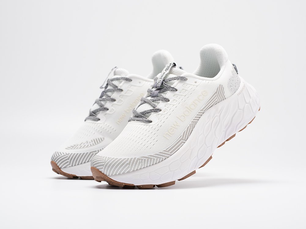 New Balance Fresh Foam X More Trail v3 White Turtledove белые текстиль мужские (AR30838) - фото 2 New Balance Fresh Foam X More Trail v3 White Turtledove белые текстиль мужские (AR30838) - фото 2