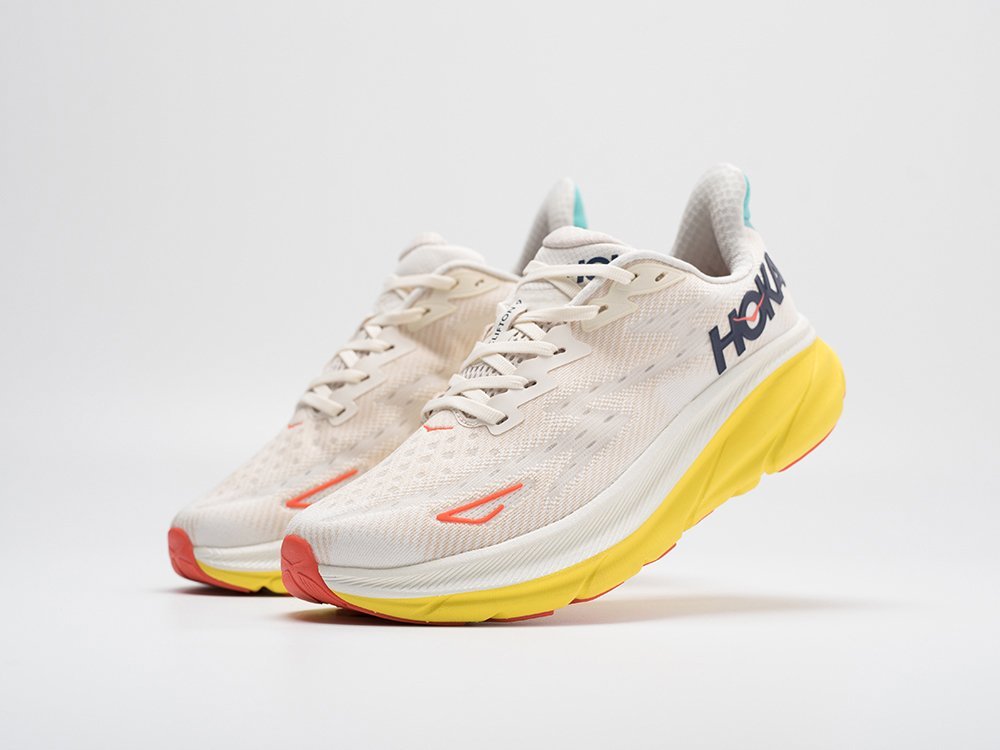 Hoka Clifton 9 белые текстиль мужские (AR30844) - фото 2 Hoka Clifton 9 белые текстиль мужские (AR30844) - фото 2