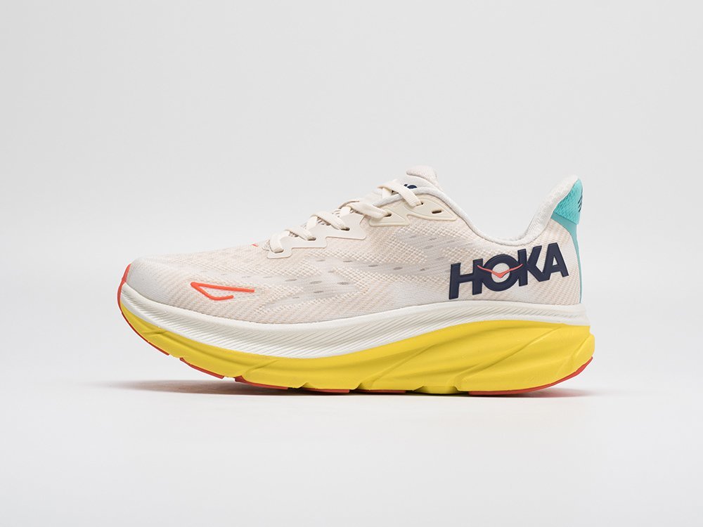 Hoka Clifton 9 белые текстиль мужские (AR30844) - фото 1 Hoka Clifton 9 белые текстиль мужские (AR30844) - фото 1