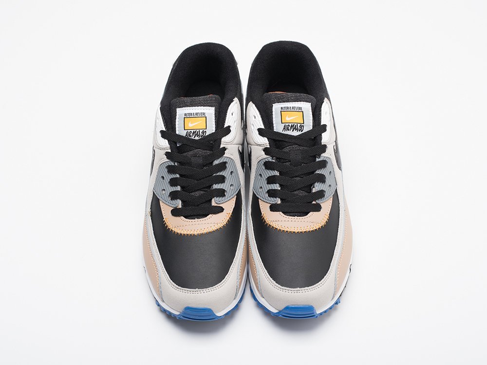 Nike Air Max 90 Alter And Reveal - Grey Fog разноцветные кожа мужские (AR30865) - фото 6