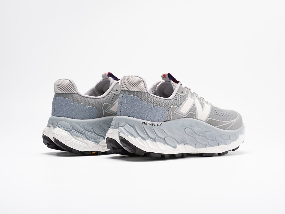 New Balance Fresh Foam X More Trail v3 серые текстиль мужские (AR30866) - фото 4