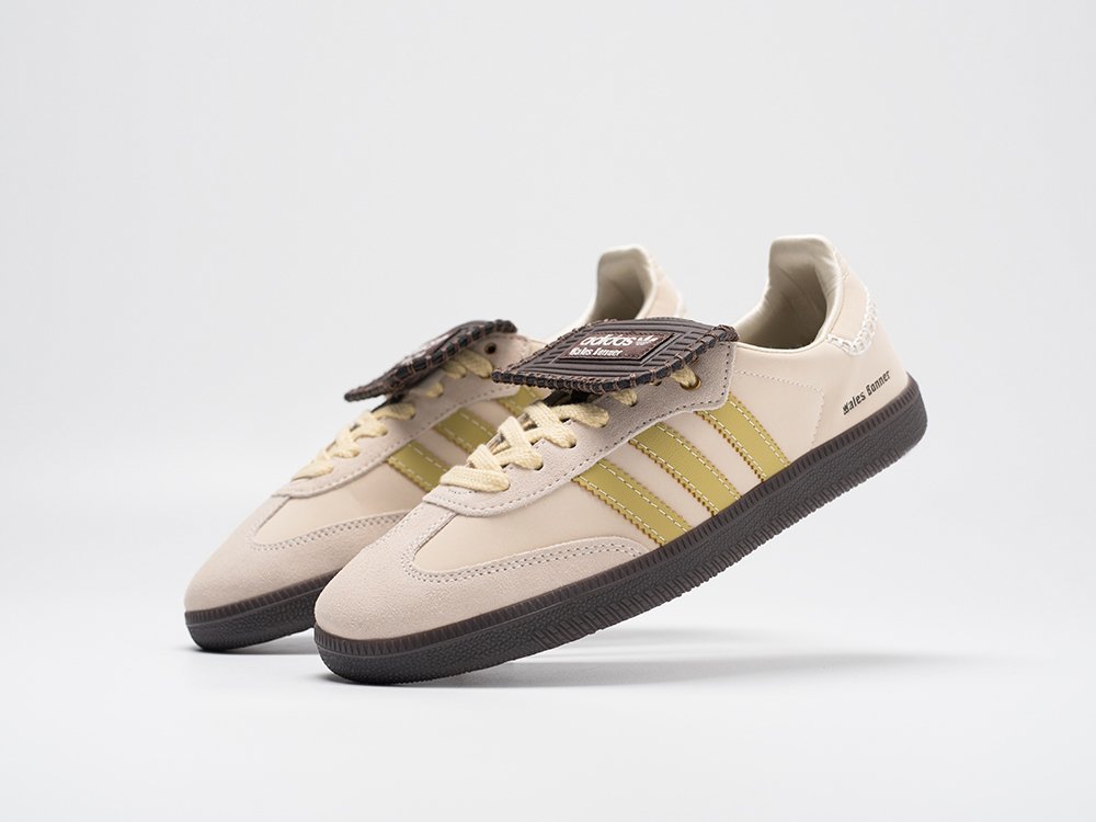 Adidas Wales Bonner x Samba Ecrtin Brown бежевые кожа мужские (AR30879) - фото 2 Adidas Wales Bonner x Samba Ecrtin Brown бежевые кожа мужские (AR30879) - фото 2