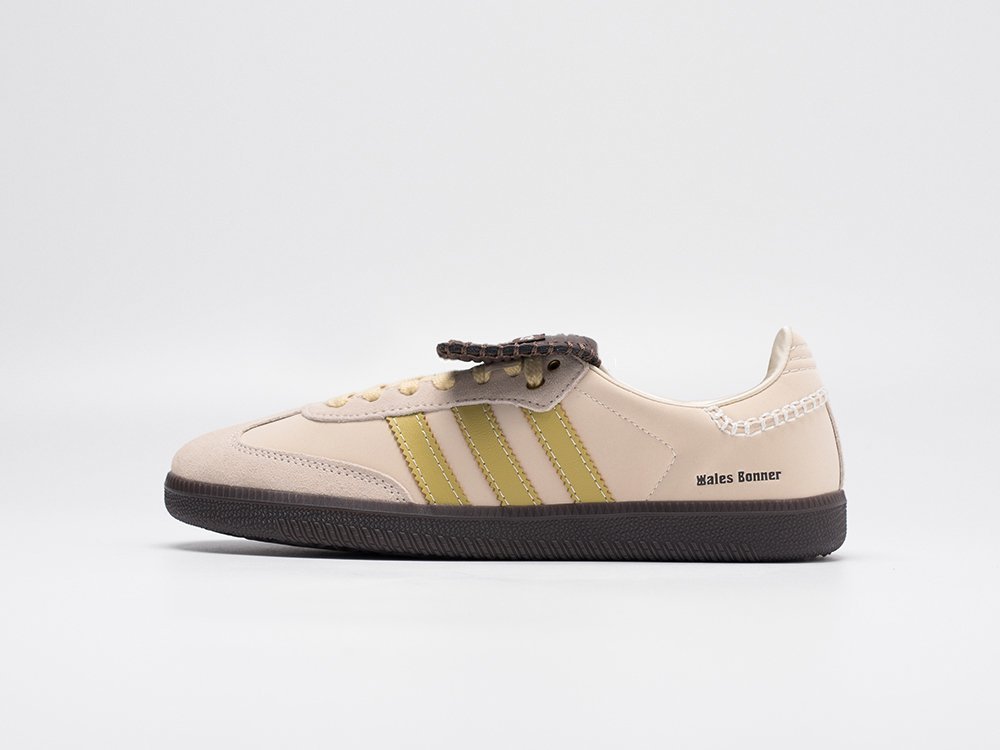 Adidas Wales Bonner x Samba Ecrtin Brown бежевые кожа мужские (AR30879) - фото 1 Adidas Wales Bonner x Samba Ecrtin Brown бежевые кожа мужские (AR30879) - фото 1