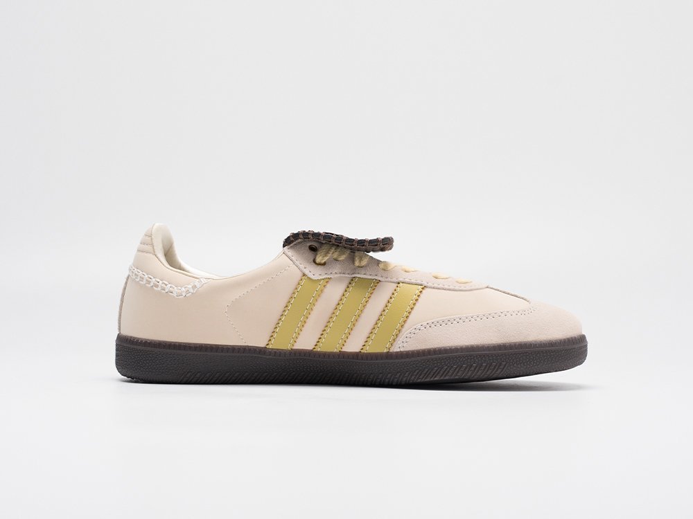 Adidas Wales Bonner x Samba Ecrtin Brown бежевые кожа мужские (AR30879) - фото 3 Adidas Wales Bonner x Samba Ecrtin Brown бежевые кожа мужские (AR30879) - фото 3