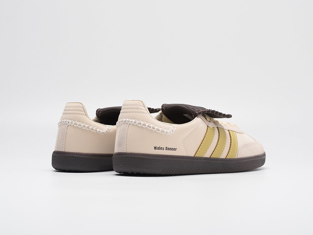 Adidas Wales Bonner x Samba Ecrtin Brown бежевые кожа мужские (AR30879) - фото 4 Adidas Wales Bonner x Samba Ecrtin Brown бежевые кожа мужские (AR30879) - фото 4