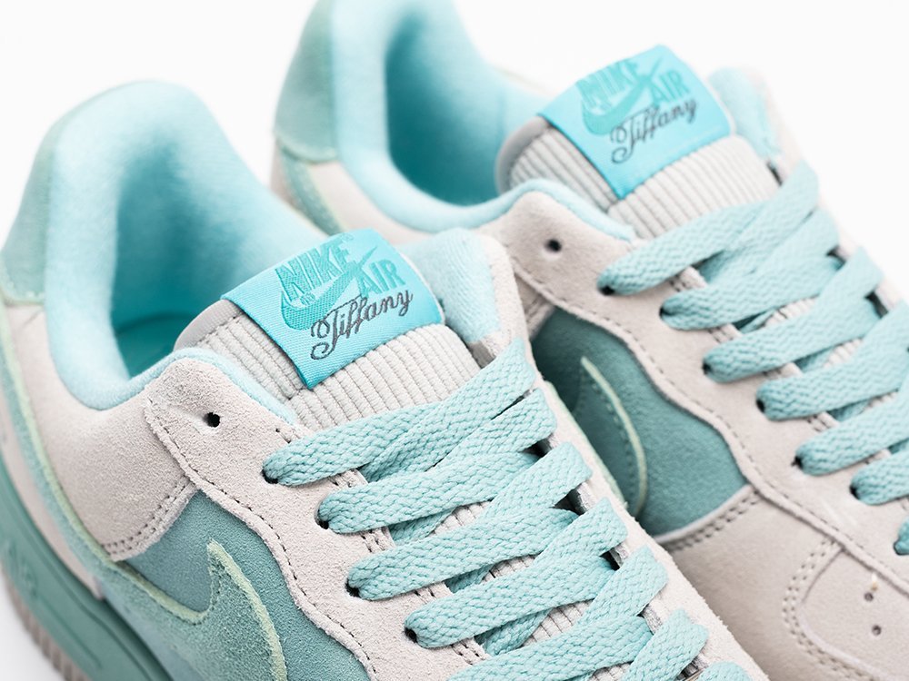 Nike Air Force 1 Low x Tiffany белые замша мужские (AR30885) - фото 7 Nike Air Force 1 Low x Tiffany белые замша мужские (AR30885) - фото 7