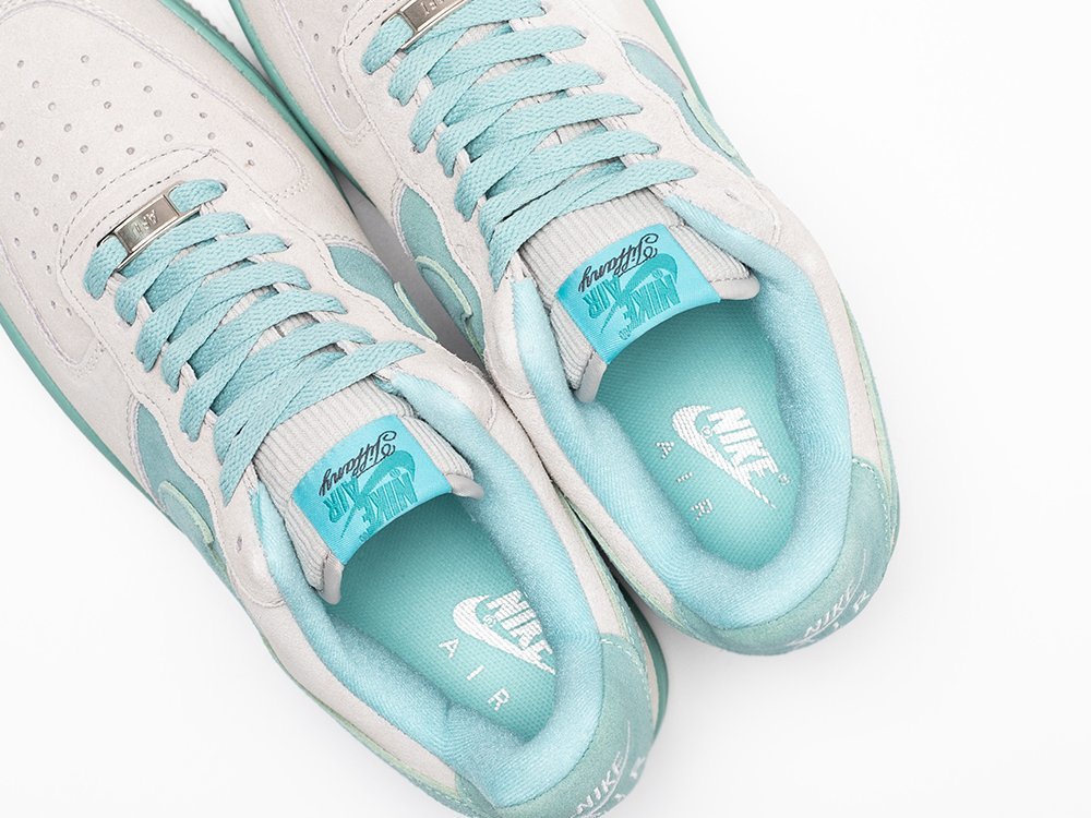 Nike Air Force 1 Low x Tiffany белые замша мужские (AR30885) - фото 8 Nike Air Force 1 Low x Tiffany белые замша мужские (AR30885) - фото 8