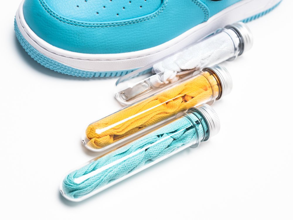 Nike Air Force 1 Low x Tiffany голубые кожа мужские (AR30929) - фото 3 Nike Air Force 1 Low x Tiffany голубые кожа мужские (AR30929) - фото 3