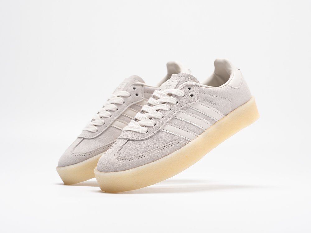 Adidas Ronnie Fieg x Clarks x Samba WMNS серые замша женские (AR30935) - фото 2 Adidas Ronnie Fieg x Clarks x Samba WMNS серые замша женские (AR30935) - фото 2