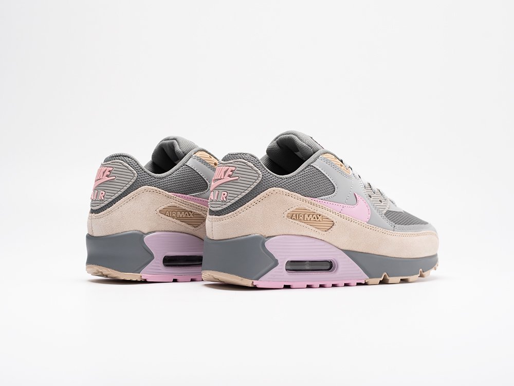 Nike Air Max 90 Pink String WMNS серые кожа женские (AR30936) - фото 4 Nike Air Max 90 Pink String WMNS серые кожа женские (AR30936) - фото 4