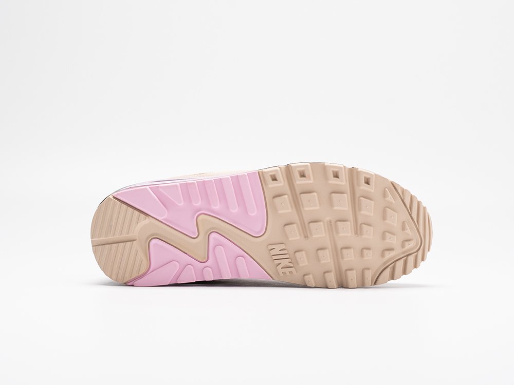 Nike Air Max 90 Pink String WMNS серые кожа женские (AR30936) - фото 5