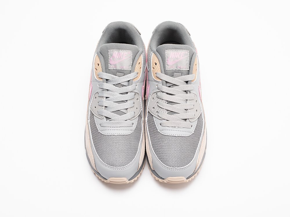 Nike Air Max 90 Pink String WMNS серые кожа женские (AR30936) - фото 6 Nike Air Max 90 Pink String WMNS серые кожа женские (AR30936) - фото 6