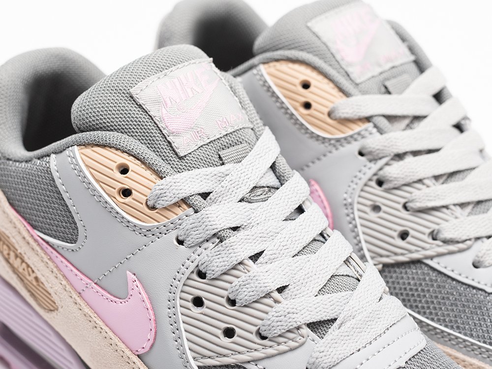 Nike Air Max 90 Pink String WMNS серые кожа женские (AR30936) - фото 7 Nike Air Max 90 Pink String WMNS серые кожа женские (AR30936) - фото 7