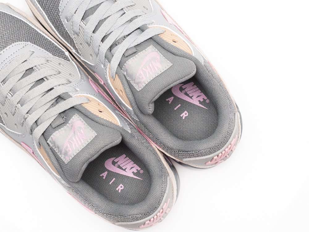 Nike Air Max 90 Pink String WMNS серые кожа женские (AR30936) - фото 8 Nike Air Max 90 Pink String WMNS серые кожа женские (AR30936) - фото 8