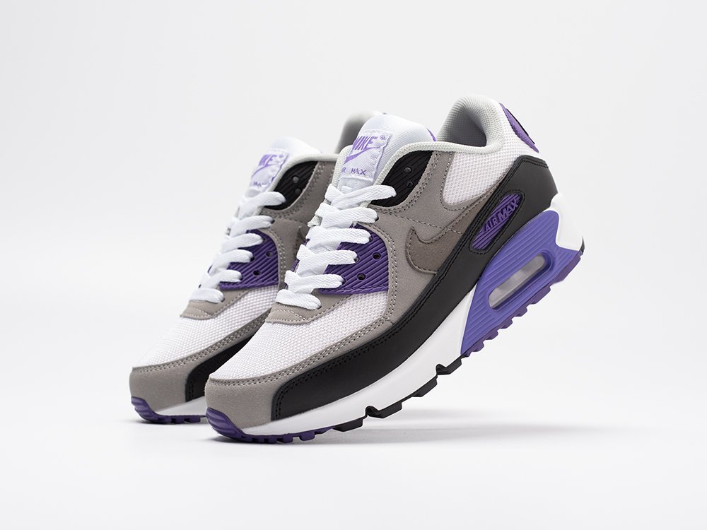 Nike Air Max 90 Hyper Grape WMNS белые кожа женские (AR30937) - фото 2 Nike Air Max 90 Hyper Grape WMNS белые кожа женские (AR30937) - фото 2