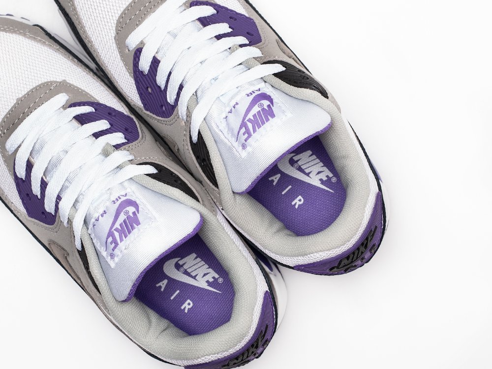 Nike Air Max 90 Hyper Grape WMNS белые кожа женские (AR30937) - фото 8 Nike Air Max 90 Hyper Grape WMNS белые кожа женские (AR30937) - фото 8