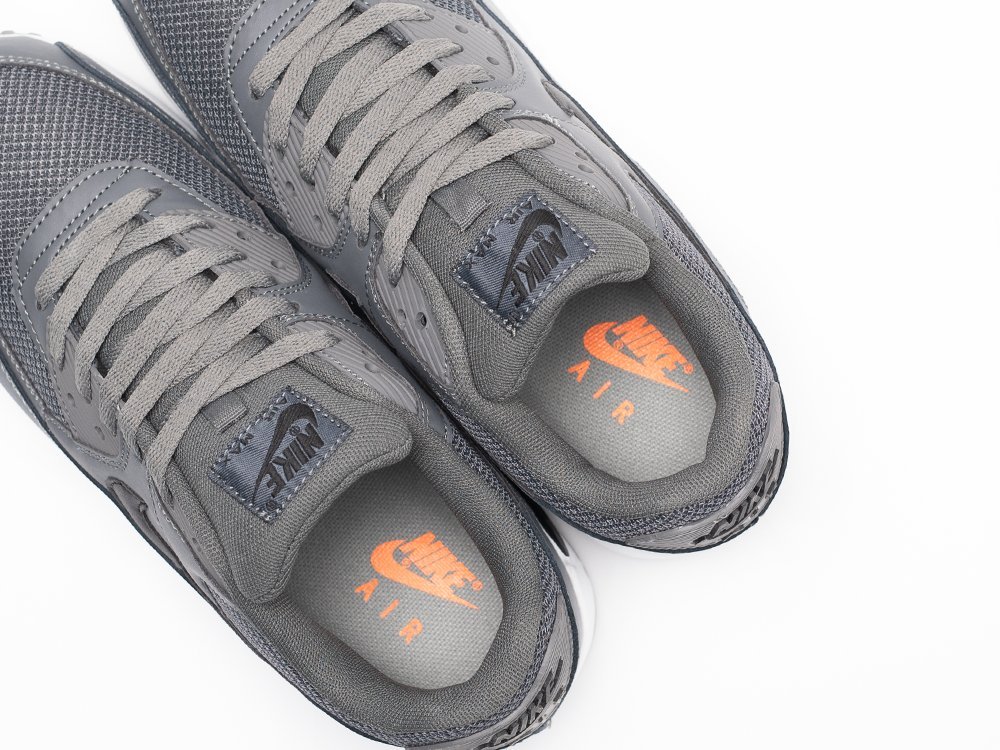 Nike Air Max 90 Dark Grey серые кожа мужские (AR30938) - фото 8