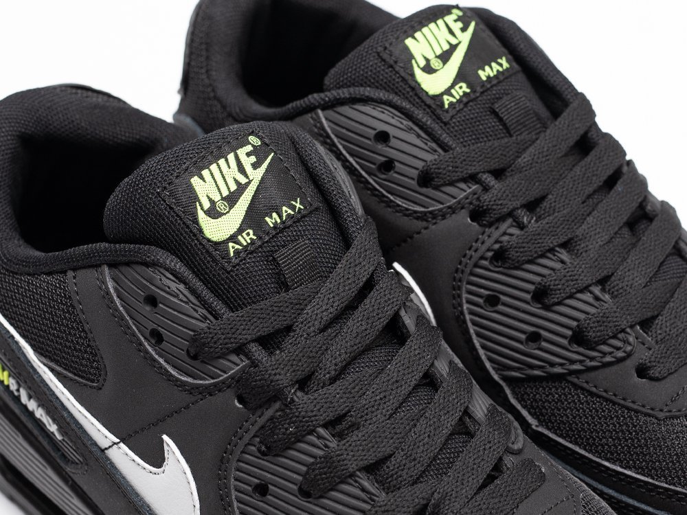 Nike Air Max 90 Black Volt черные кожа мужские (AR30939) - фото 7 Nike Air Max 90 Black Volt черные кожа мужские (AR30939) - фото 7