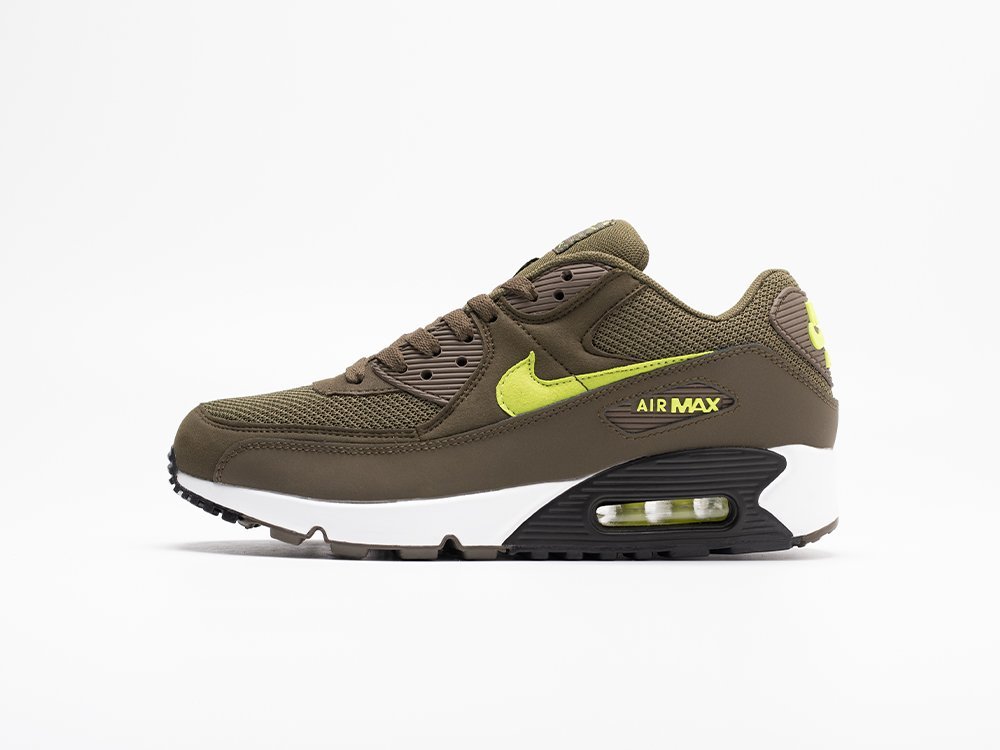 Nike Air Max 90 Olive зеленые кожа мужские (AR30941) - фото 1