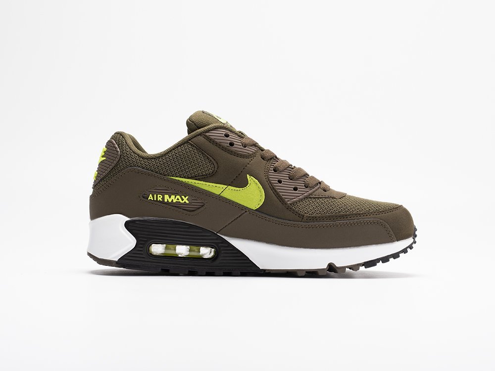 Nike Air Max 90 Olive зеленые кожа мужские (AR30941) - фото 3