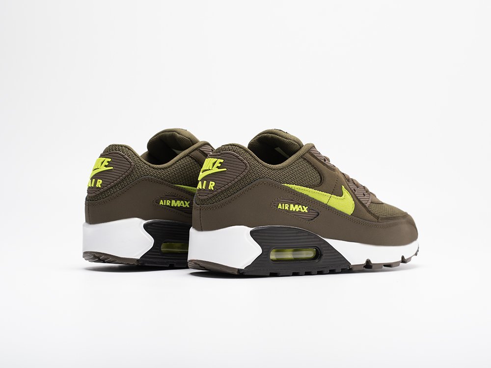 Nike Air Max 90 Olive зеленые кожа мужские (AR30941) - фото 4