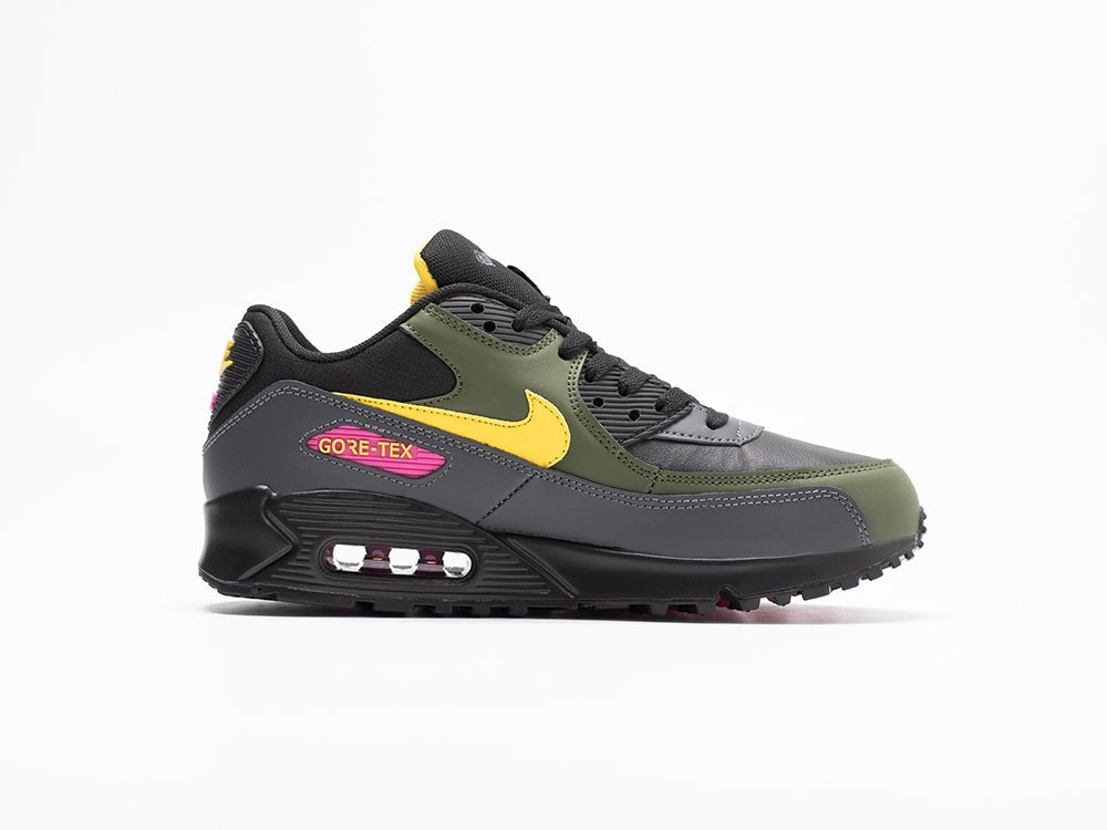 Nike Air Max 90 GORE-TEX Tour Yellow Cargo Khaki черные кожа мужские (AR30942) - фото 3 Nike Air Max 90 GORE-TEX Tour Yellow Cargo Khaki черные кожа мужские (AR30942) - фото 3