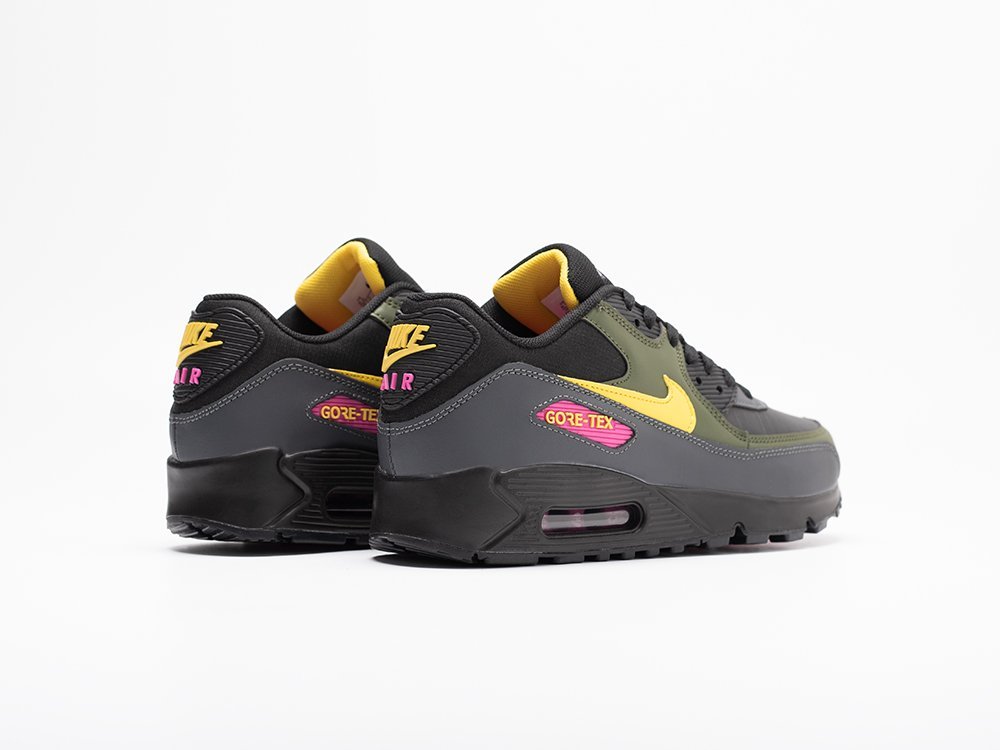 Nike Air Max 90 GORE-TEX Tour Yellow Cargo Khaki черные кожа мужские (AR30942) - фото 4