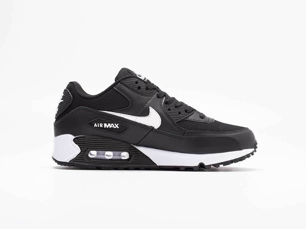 Nike Air Max 90 черные кожа мужские (AR30944) - фото 3 Nike Air Max 90 черные кожа мужские (AR30944) - фото 3