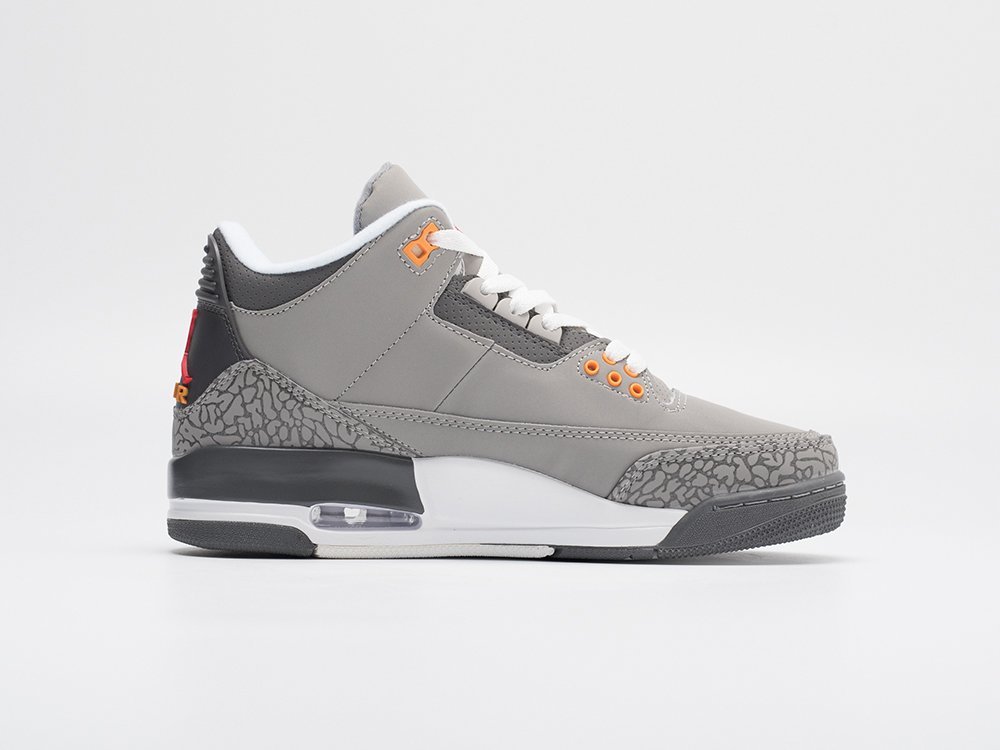 Nike Air Jordan 3 Retro Cool Grey 2021 серые кожа мужские (AR30955) - фото 3 Nike Air Jordan 3 Retro Cool Grey 2021 серые кожа мужские (AR30955) - фото 3