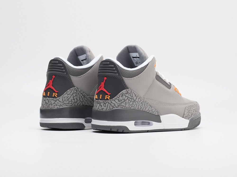 Nike Air Jordan 3 Retro Cool Grey 2021 серые кожа мужские (AR30955) - фото 4 Nike Air Jordan 3 Retro Cool Grey 2021 серые кожа мужские (AR30955) - фото 4
