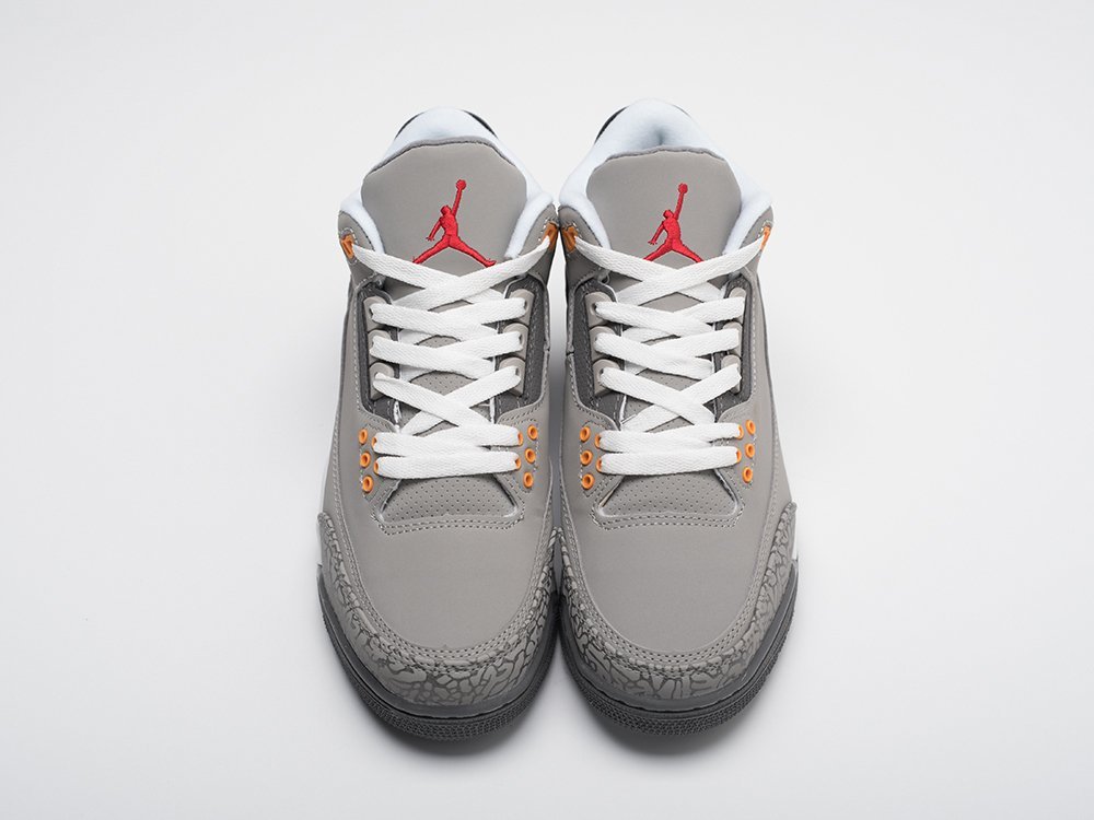 Nike Air Jordan 3 Retro Cool Grey 2021 серые кожа мужские (AR30955) - фото 6