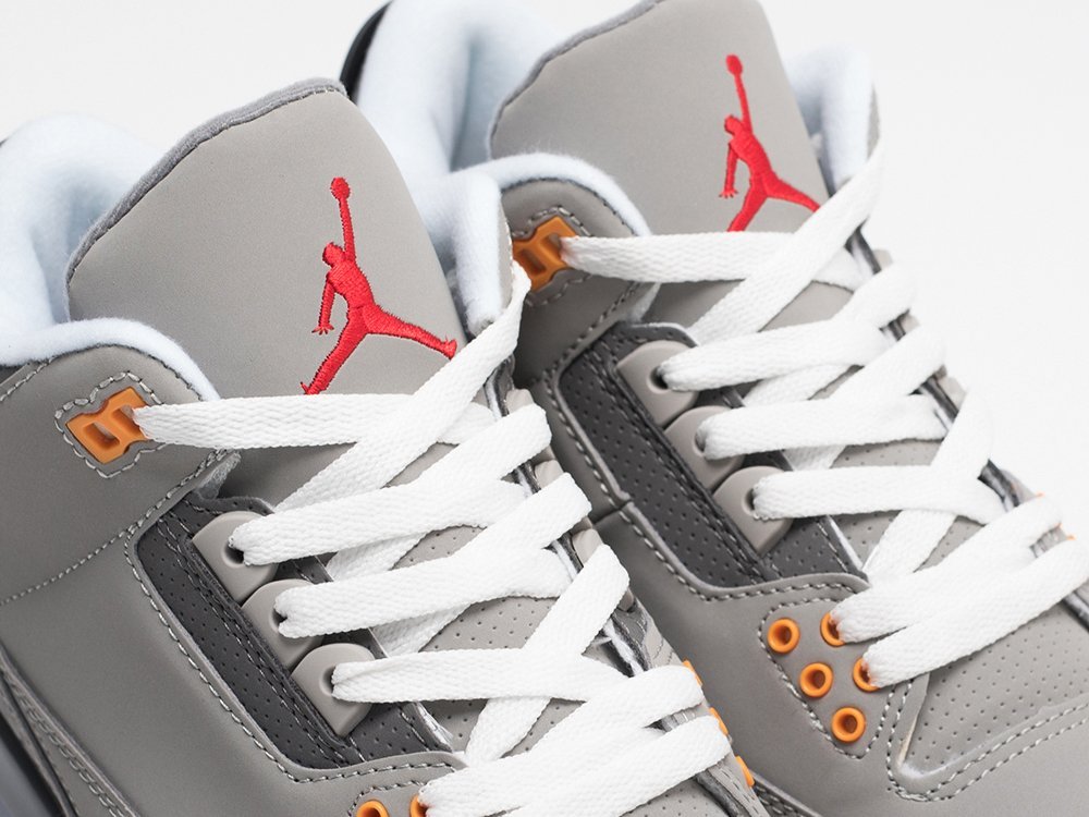 Nike Air Jordan 3 Retro Cool Grey 2021 серые кожа мужские (AR30955) - фото 7 Nike Air Jordan 3 Retro Cool Grey 2021 серые кожа мужские (AR30955) - фото 7
