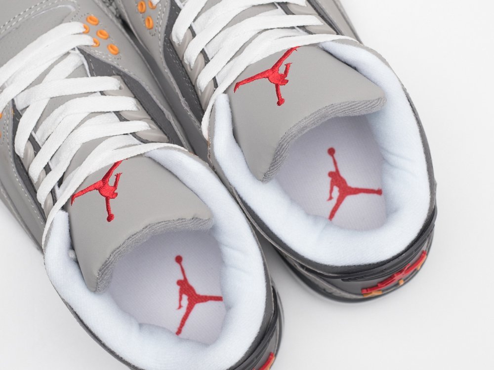 Nike Air Jordan 3 Retro Cool Grey 2021 серые кожа мужские (AR30955) - фото 8