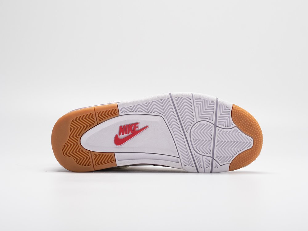 Nike SB x Air Jordan 4 Retro белые кожа мужские (AR30966) - фото 5