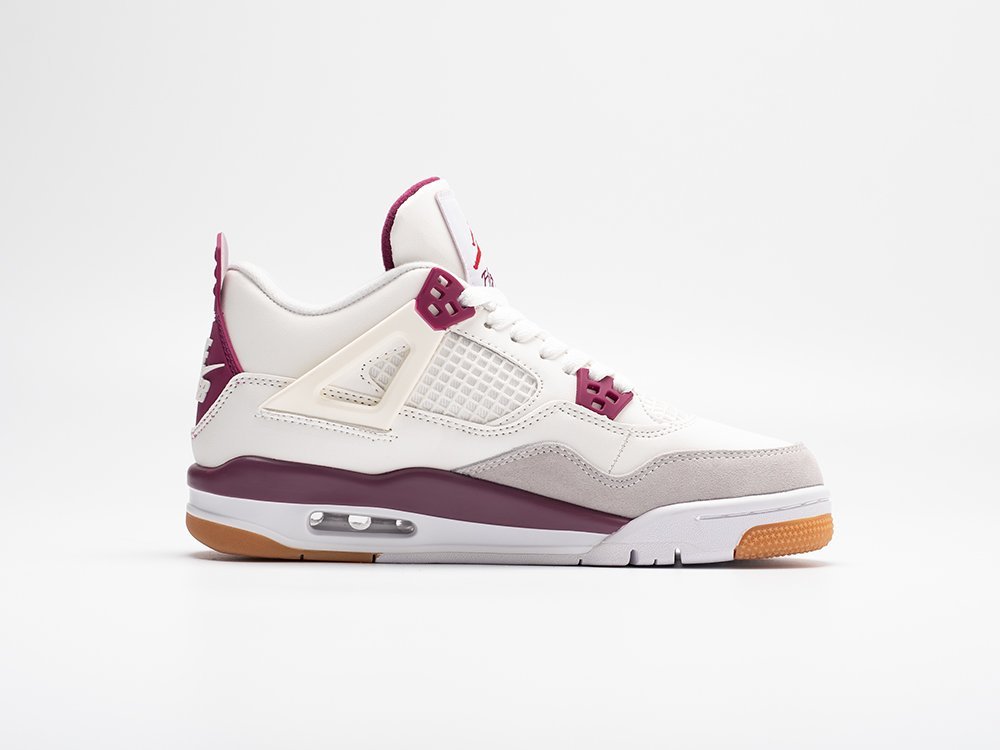 Nike SB x Air Jordan 4 Retro WMNS белые кожа женские (AR30967) - фото 3 Nike SB x Air Jordan 4 Retro WMNS белые кожа женские (AR30967) - фото 3
