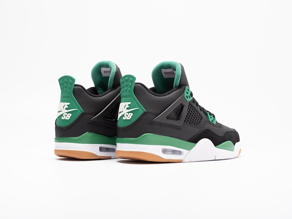 Nike SB x Air Jordan 4 Retro WMNS черные замша женские (AR30970) - фото 4 Nike SB x Air Jordan 4 Retro WMNS черные замша женские (AR30970) - фото 4