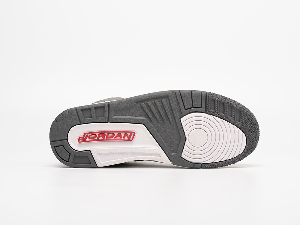 Nike Air Jordan 3 Retro серые кожа мужские (AR30991) - фото 5