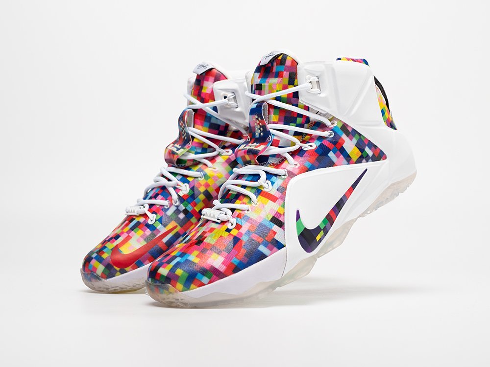 Nike LeBron 12 EXT Prism разноцветные текстиль мужские (AR30992) - фото 2