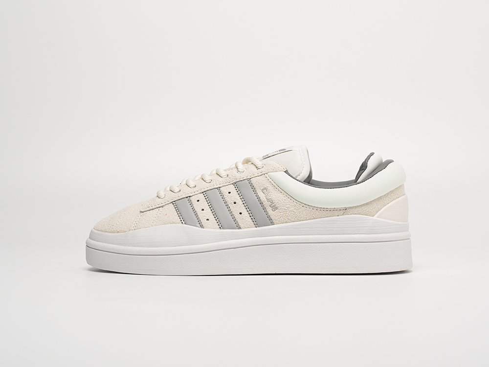 Adidas Bad Bunny x Campus белые замша мужские (AR31035) - фото 1 Adidas Bad Bunny x Campus белые замша мужские (AR31035) - фото 1