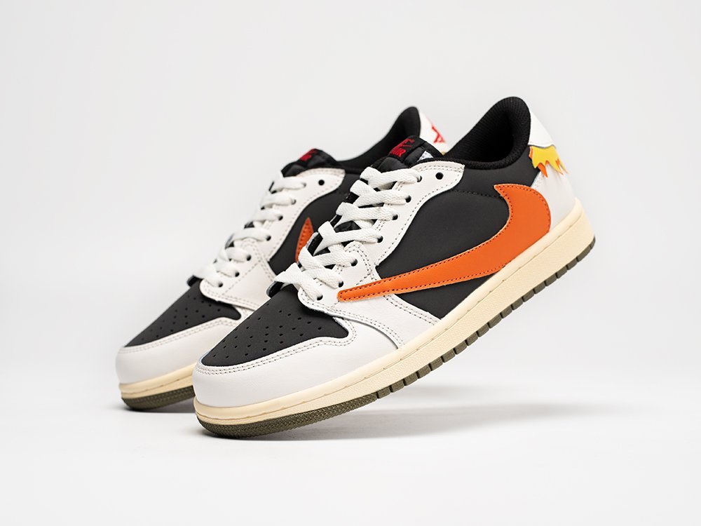 Nike Air Jordan 1 Low x Travis Scott белые кожа мужские (AR31036) - фото 2 Nike Air Jordan 1 Low x Travis Scott белые кожа мужские (AR31036) - фото 2