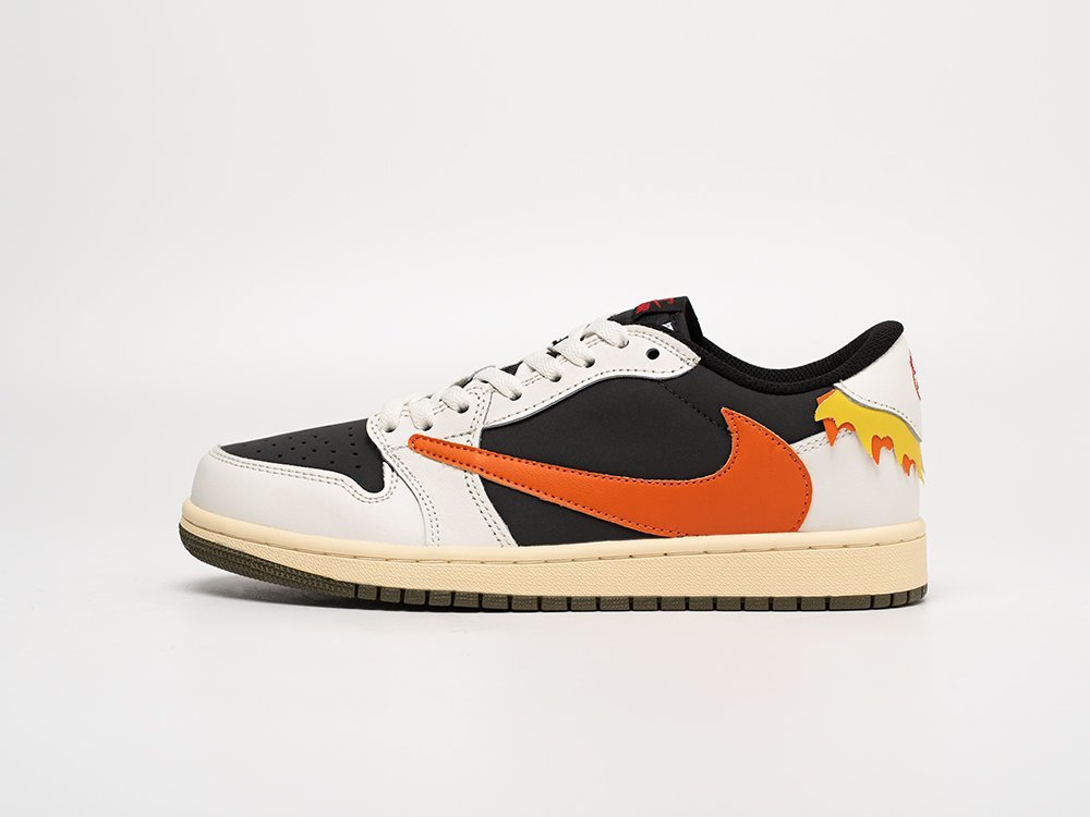 Nike Air Jordan 1 Low x Travis Scott белые кожа мужские (AR31036) - фото 1 Nike Air Jordan 1 Low x Travis Scott белые кожа мужские (AR31036) - фото 1