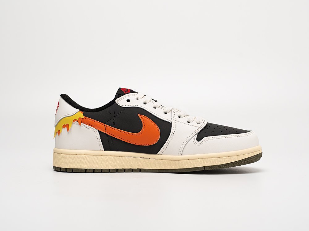 Nike Air Jordan 1 Low x Travis Scott белые кожа мужские (AR31036) - фото 3