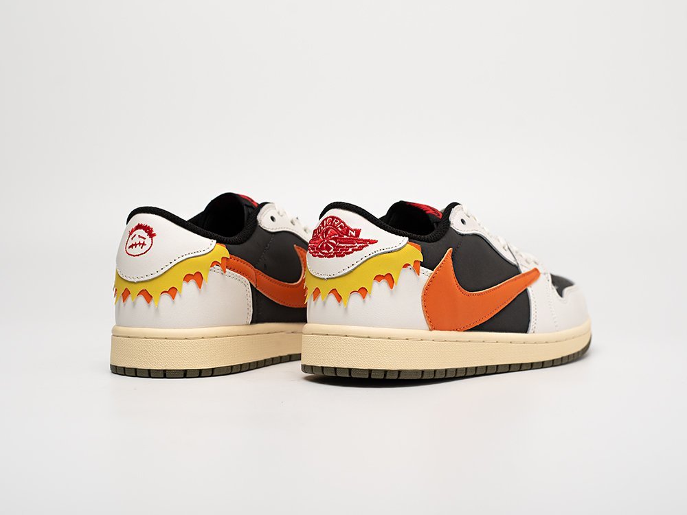 Nike Air Jordan 1 Low x Travis Scott белые кожа мужские (AR31036) - фото 4