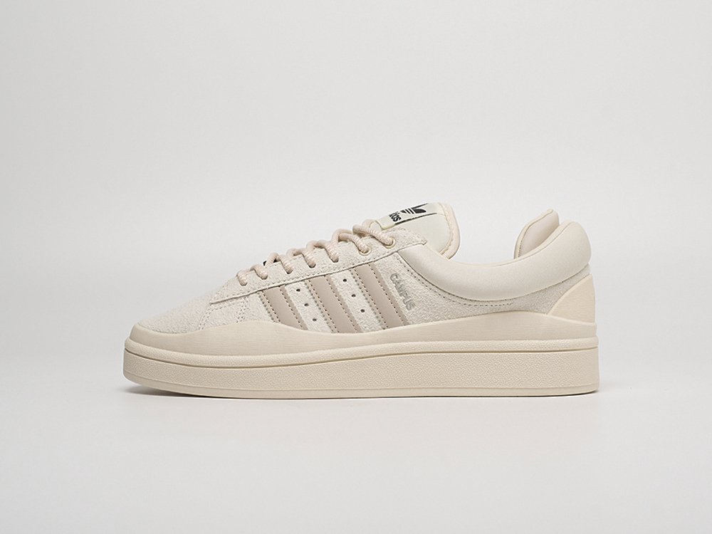 Adidas Bad Bunny x Campus Cream белые замша мужские (AR31040) - фото 1 Adidas Bad Bunny x Campus Cream белые замша мужские (AR31040) - фото 1